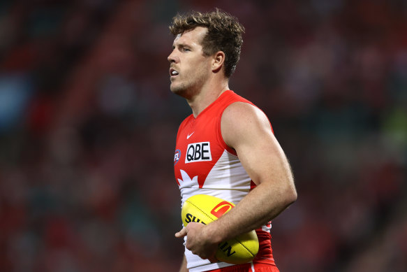 Luke Parker assesses his options.