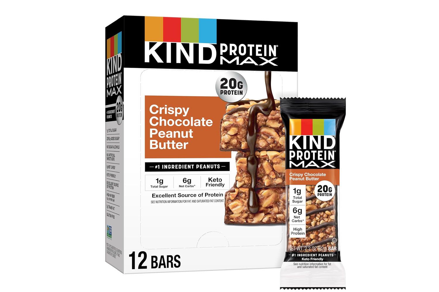 KIND Protein Max Crispy Chocolate Peanut Butter Bar