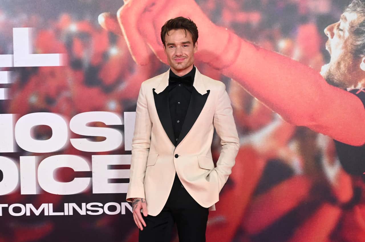 Liam Payne posing on a red carpet