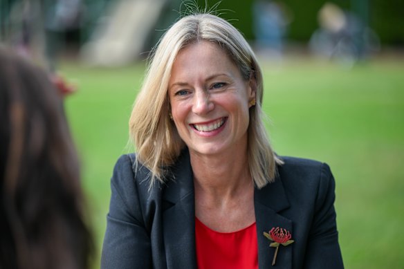 Rebecca White was drafted in by Anthony Albanese to hold Lyons after local member Brian Mitchell retired.