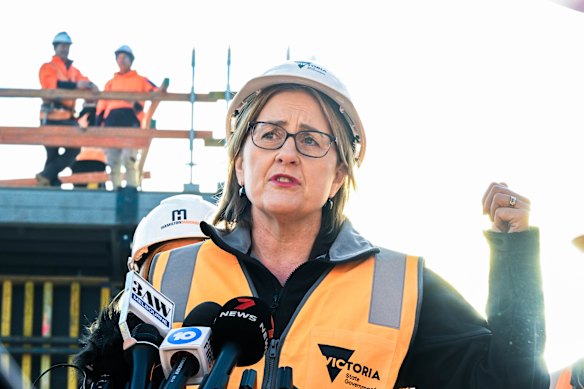 Premier Jacinta Allan says the savings on public transport fares will support families doing it tough.