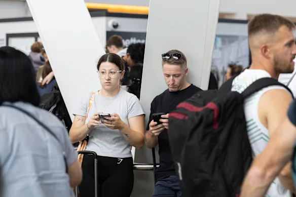 Travellers trying to get to schoolies on the NSW-Queensland border are among those affected by Saturday’s disruptions.