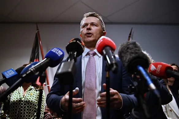 Federal Minister for Education Jason Clare last month.