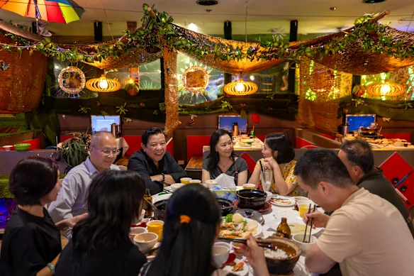Evening crowds at Canley Vale and Canley Heights often span multiple generations.