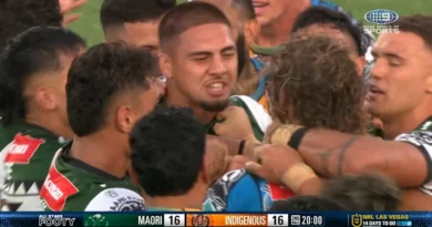 Big hit on Hynes leads to melee