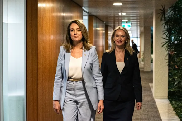 NSW Liberal Party leader Kellie Sloane with deputy Natalie Ward.