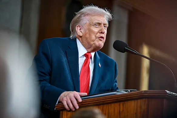 US President Donald Trump has changed his tune since the State of the Union on February 24.