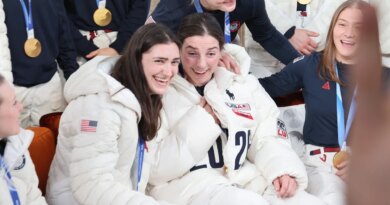 USA hockey’s Hilary Knight, Megan Keller join Hughes brothers on “SNL,” joke about Trump invite and “Heated Rivalry”