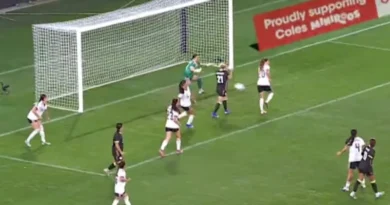 Kennedy's certain goal denied by teammate Kennedy's certain goal denied by teammate