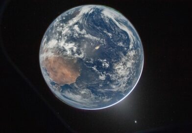 A Moonlit Earth as Seen From Artemis II