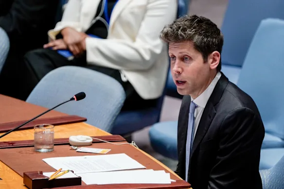 Sam Altman, addressing the UN Security Council in New York earlier this week, is in the spotlight as his company comes under intense scrutiny.  