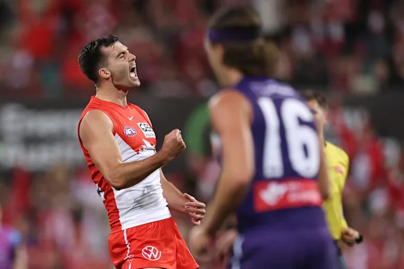 Logan McDonald loomed as a potential match winner for the Swans.