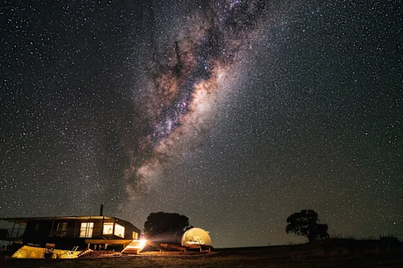 The cabin’s remote location is ideal for stargazing – cloud-cover permitting.