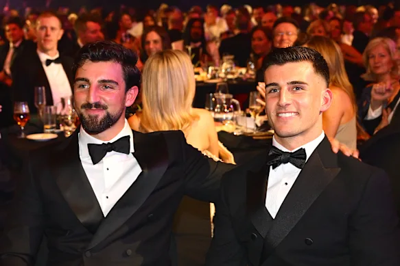 Josh and Nick Daicos at the 2026 Brownlow Medal count.