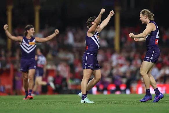 They’ve done it: Murphy Reid, Caleb Serong and Hayden Young are through to a grand final.