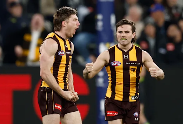 Ready to roll: Small forwards Dylan Moore and Nick Watson will be key weapons against the Brisbane Lions on Saturday.