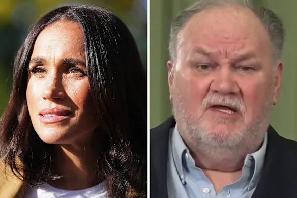 Meghan, the Duchess of Sussex, and her estranged father Thomas Markle sr.