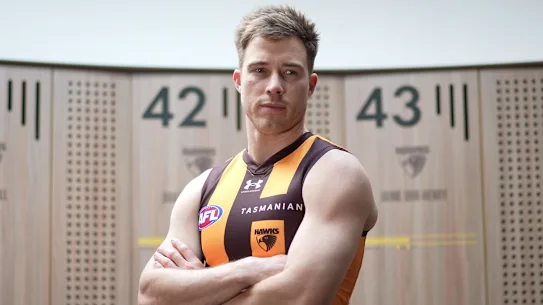 Zach Merrett in his new colours.