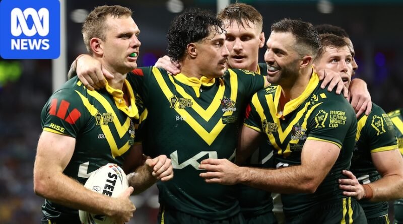 Kangaroos avoid Rugby League World Cup upset, beating Fiji 36-22 at Lang Park