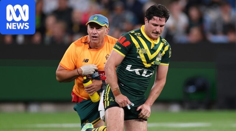 Mitchell Moses’ calf injury ends Rugby League World Cup for Kangaroos halfback as Tonga defeats England